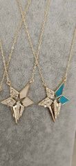Pirinç Üzeri Altın Kaplama Yıldız Model Kolye – Özel Marka Tasarım