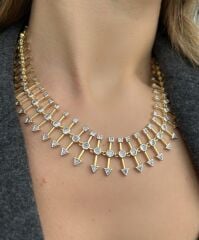 Pirinç Üzeri Altın Kaplama Özel Tasarım Kuyum İşçiliği Kolye