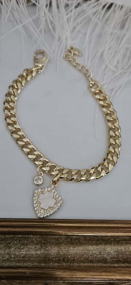 Vip Bileklik Kuyum İşçiliği Pirinç Üzeri Altın Kaplama