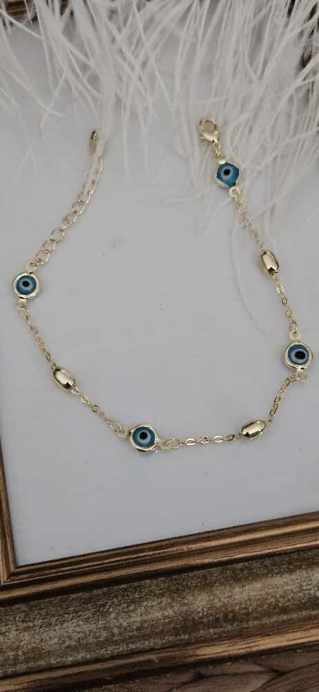 VIP Nazar Boncuklu Çelik Bileklik – Zarif ve Modern Tasarım