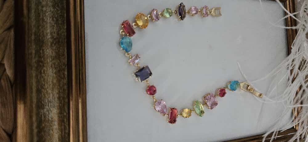 Zirkon Taşlı Çok Renkli Vip Bileklik