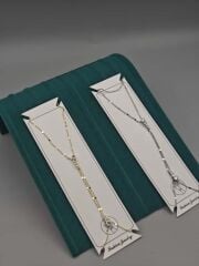 Çelik Şahmeran – Taşlı İnce Zincir Tasarım Altın ve Gümüş Renk