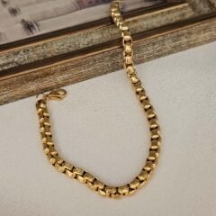 Çelik Bileklik – Kalın Zincir Tasarım, Paslanmaz, Dayanıklı ve Şık Unisex Bileklik