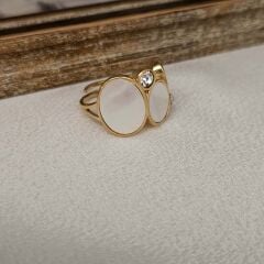 Çelik Mine Taşlı Yüzük – Zarif Tasarım, Paslanmaz, Dayanıklı ve Şık Kadın Yüzük Modelleri