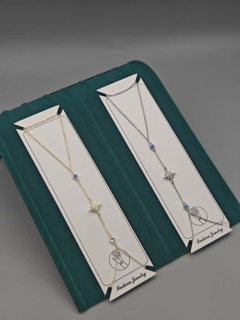 Altın Kaplama Şahmeran – Mavi Taşlı Yıldız Figürlü Zarif Tasarım