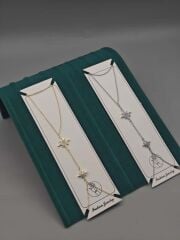 Altın Kaplama Şahmeran – Çift Yıldız Figürlü Zarif ve Işıltılı Tasarım