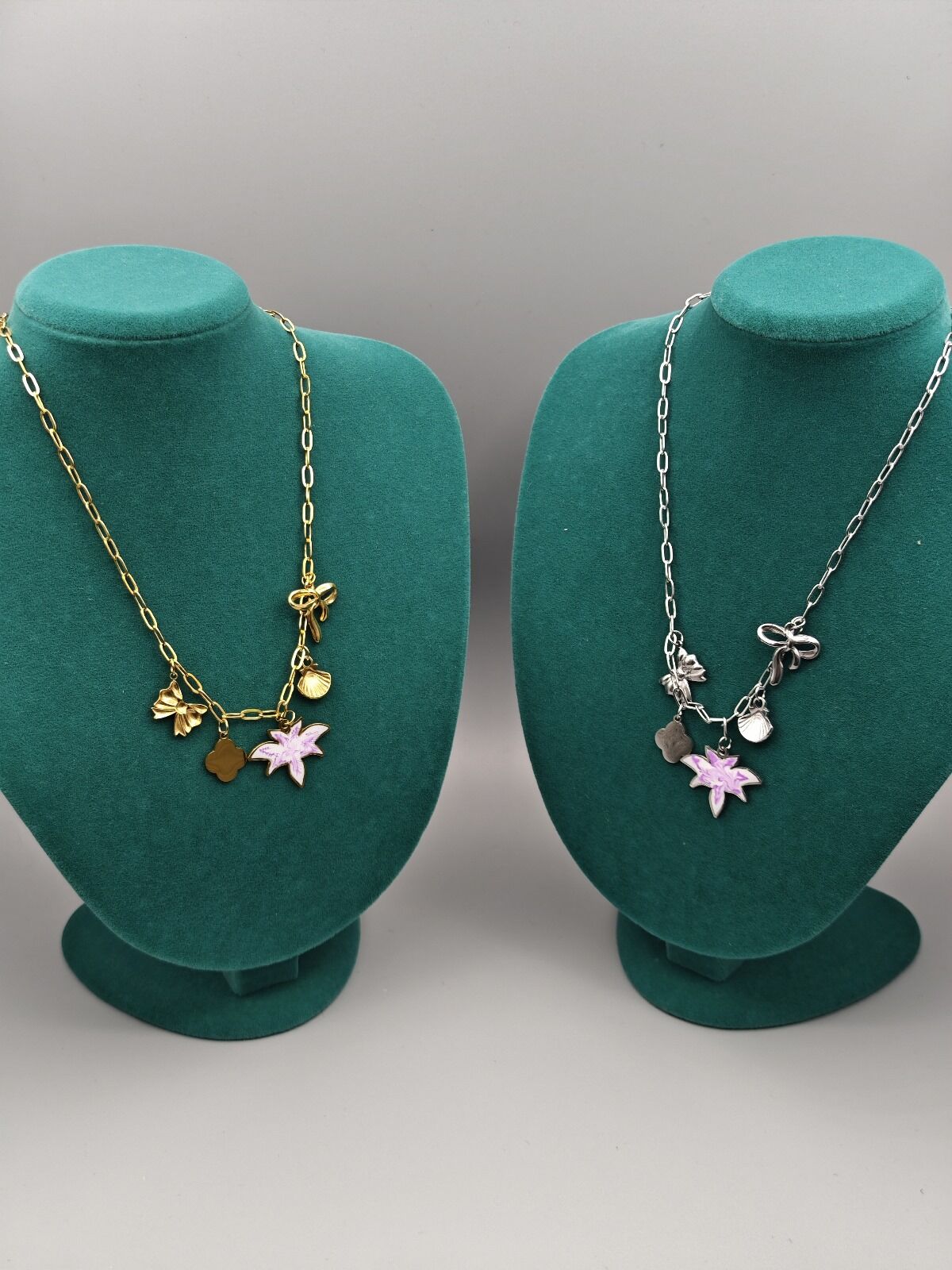 Çelik Zara Kolye – Deniz Yıldızı Figürlü, Gold ve Gümüş Renk Seçenekleri