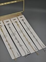 Kalp Detaylı Çelik Bileklik Koleksiyonu – Altın ve Gümüş Renk Zarif Modeller